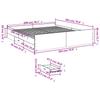 Bed Frame with Drawers Sonoma Oak 200x200 cm Engineered Wood