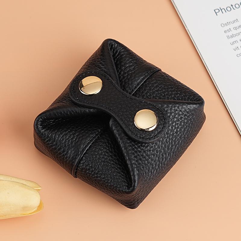 Stylish Mini Cowhide Coin & Lipstick Purse for Women