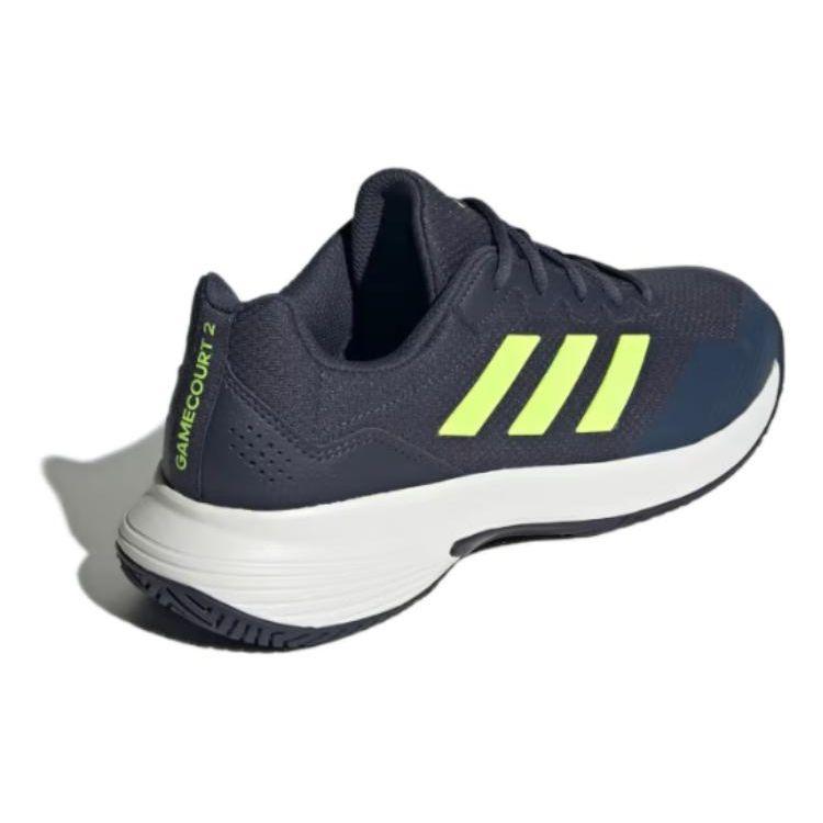 Adidas GameCourt 2.0 Shadow Navy Lucid Lemon Men Sneakers Blue Core-White IE0854