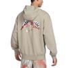 Nike Felpa con cappuccio da corsa Dri-Fit Trail a maglia ad asciugatura rapida da uomo Top Kaki Montagna-Bianco HF0339-247