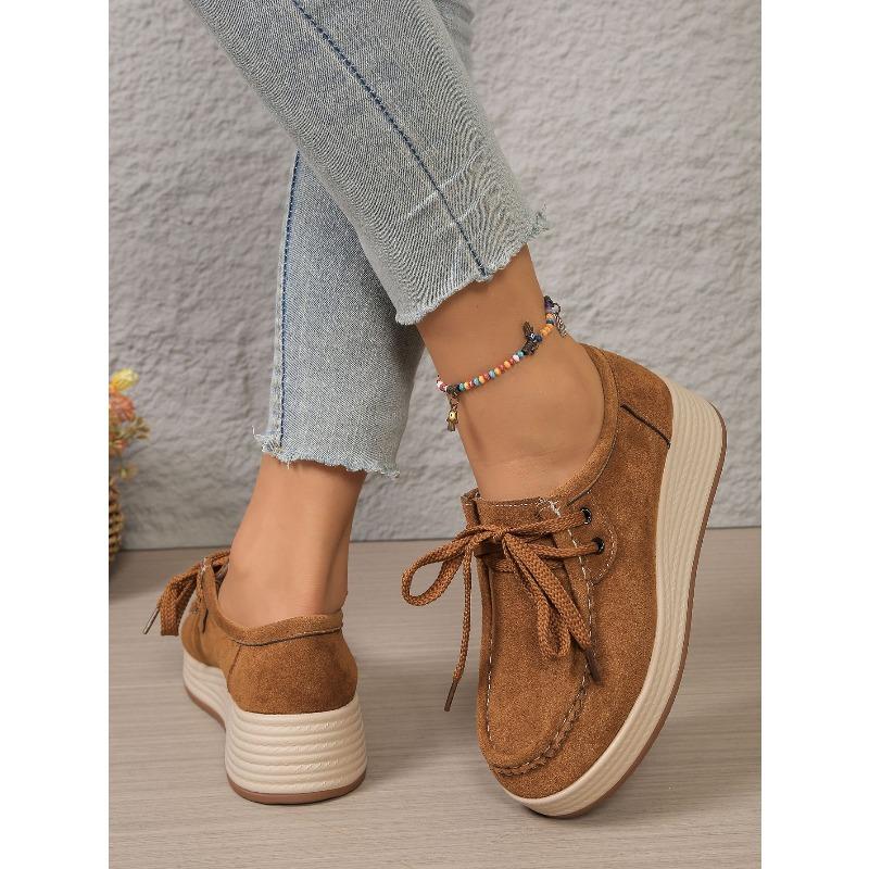 Strappy Round-toe Casual Sports Shoes with Thick Soles, Women's Style