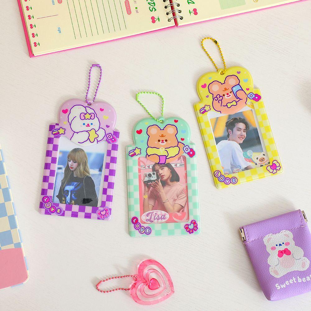 With Chain Kpop Card Binder Kpop Photocards Holder 3 Inch Photo Album Idol Photo Card Sleeves