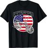Mens Low Rider Bicycle American Flag Chicano Lowrider Bike T-Shirt