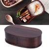 Portable Lunch Box Set Japanese Wooden Food Storage Container for Home Picnic 17x9cm