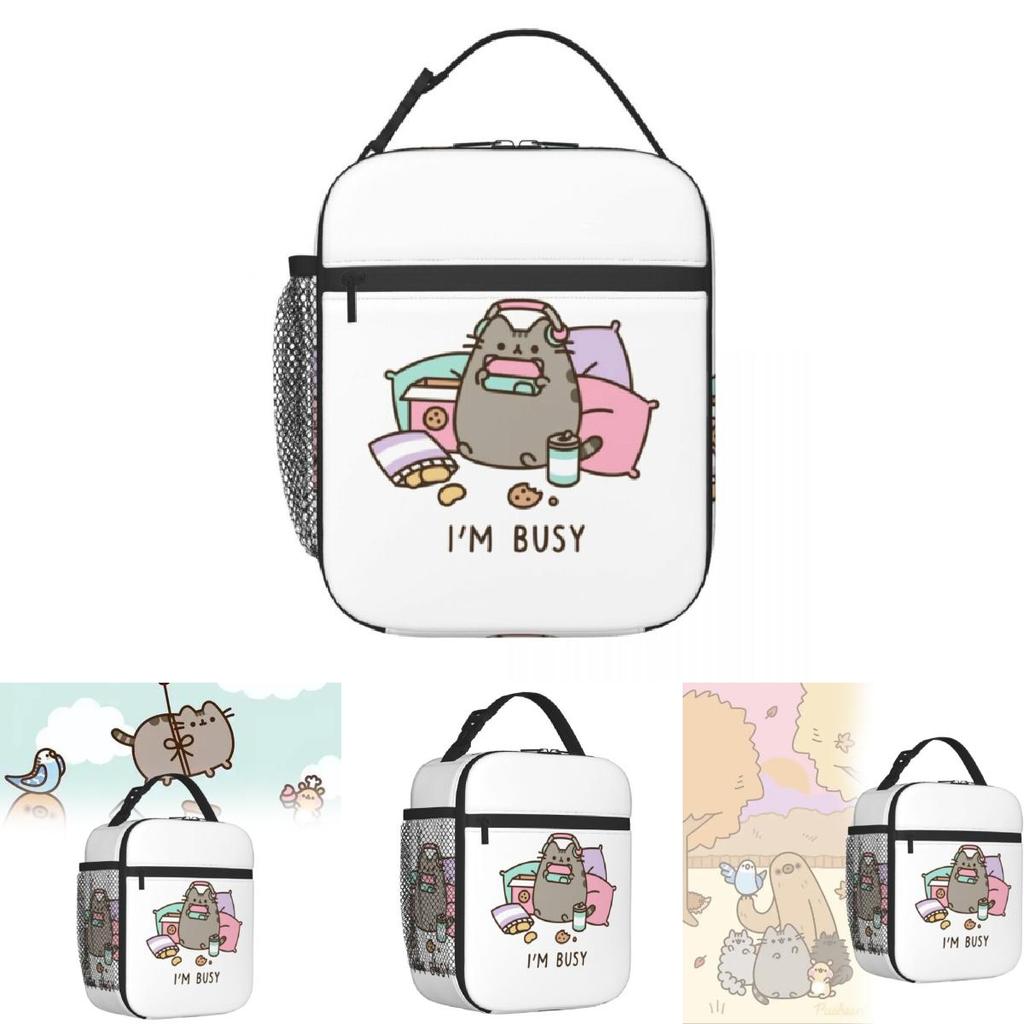 Pusheen Childrens Lunch Bag With Full Print For Kids School Picnic Use