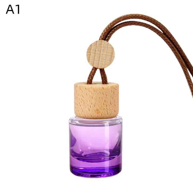 1Pcs Small Round Cap Empty Pendant Ornament Car Essential Oil Diffuser Fragrance Air Freshener Scent Perfume Bottle