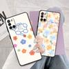 Matowy miękki futerał Tpu do Samsung Galaxy A02s A10s A40 A50 A70 A03 rdzeń A04 A10 A02 A01 A03s A04s A20e A20 A30 osłona kwiatowa torba