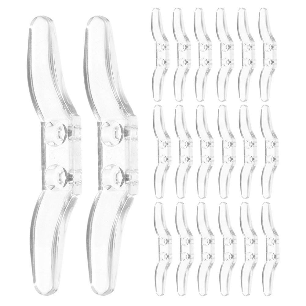 20Pcs Clear Dual-Hole Window Shade Cord Winder Roller Blind Retainer Transparent Pull Cord Organizer Baby Safety Ropes Cleat