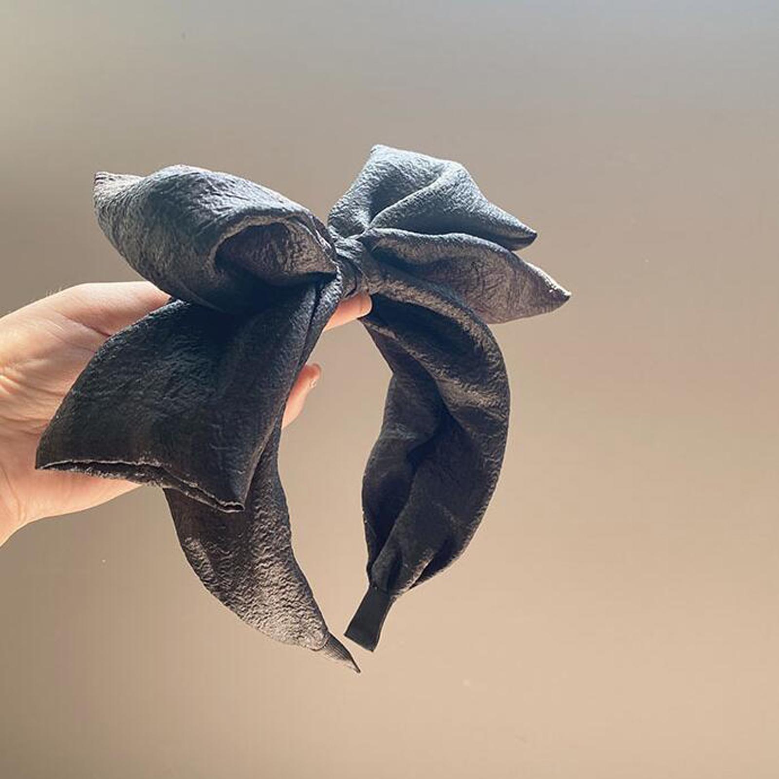 

PROLY Новая Мода Женская Повязка на Голову Двухслойная Большая Бант Широкая Сторона Головной Убор Девушки Летний Тюрбан Аксессуары для Волос