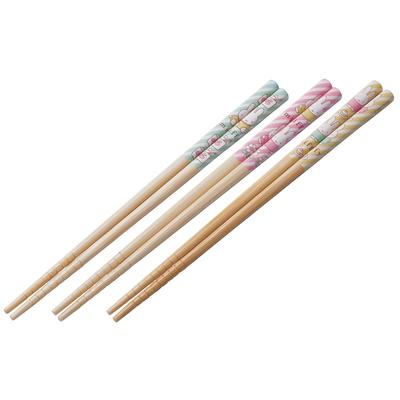 Bamboo Set of Miffy Cute Stylish Chopsticks for Chopsticks, 21cm, 3, Design, Gift, Kids, ANT4T-A