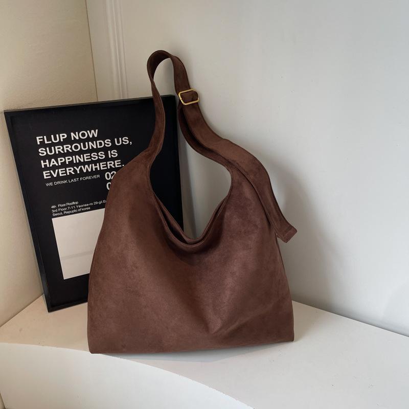 Retro matte big bag women's new autumn shoulder bag high value texture commuter tote bag large capacity