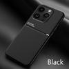 Leather Texture Car Magnetic Holder Case For iPhone 15 14 13 12 11 Pro Max XS X XR 8 7 Plus Shockproof Soft Bumper Protect Cover