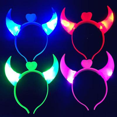 Glowing Ox Horn Headband Toy