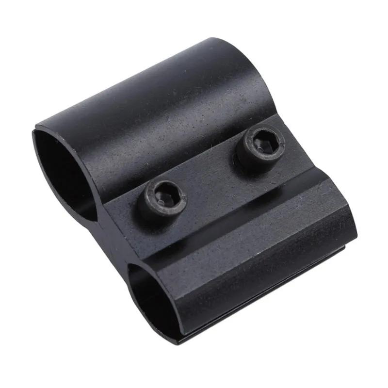 Black Fixed Tube Clamp Bracket for Telescope Flashlight-Universal Clamp Mount for Optical Instruments
