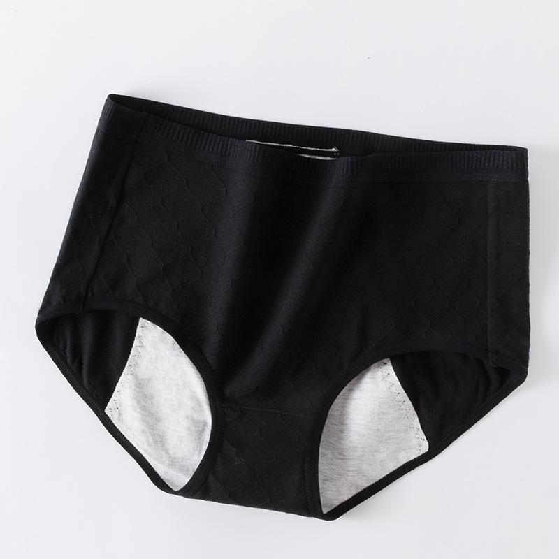 Female Spring and Autumn Cotton Anti Bacterial Leak Proof Physiological Period High Waist Triangle Underwear