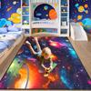 Koberec Galaxy Space do dětského pokoje, koberec s mlhovinou a hvězdami s vesmírem, vzdělávací hrací podložka s vesmírným tématem pro chlapce a dívky