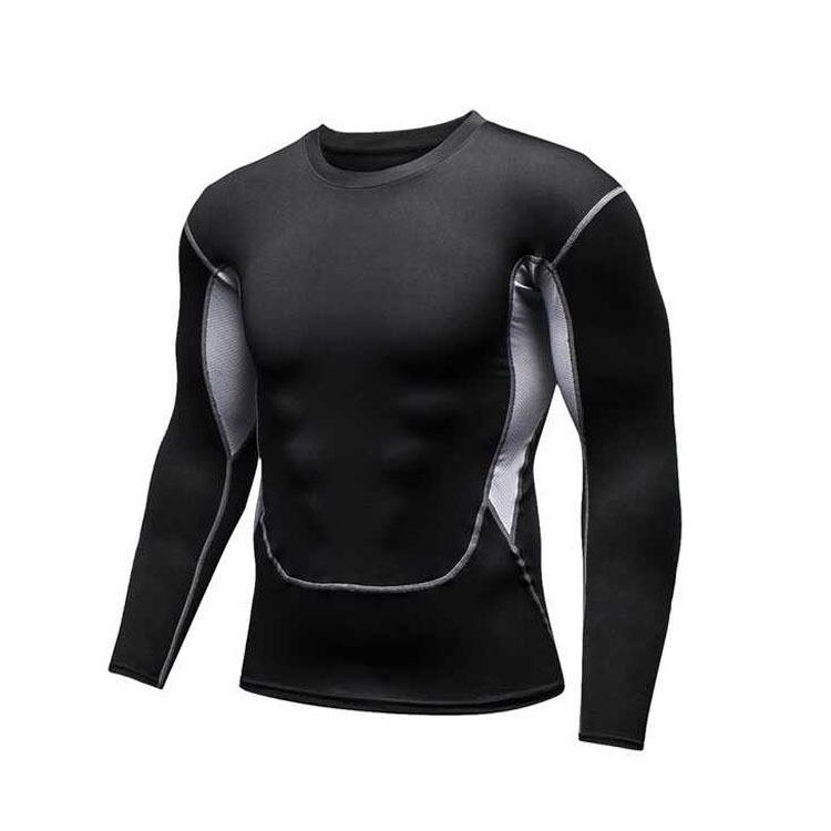 Men s Pro Fitness Quick-Dry Long Sleeve Running Shirt XXL