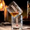 INS Stil Kristall-Whiskyglas – Gehammerte Textur Wasser- & Bierbecher für Homebar-Trinkgeschirr