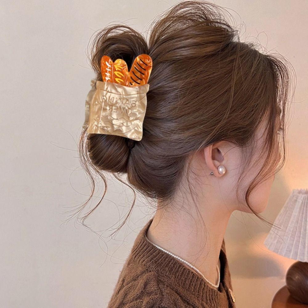 Acetic Acid Animal Hair Clip Dessert Dog Shark Clip Creative Hairpin  Daily