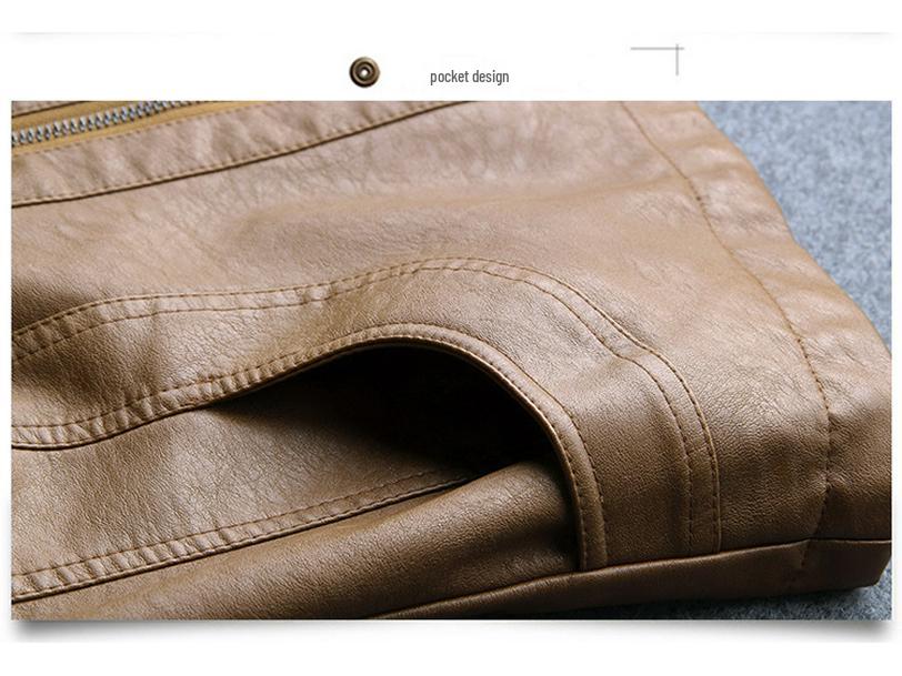 Women's Slim Fit Lambskin Motorcycle Jacket, Short Stand-up Collar, Autumn/Winter Korean Style