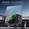 15W Magnetischer Kabelloser Autoladegerät & Halter, 360° Drehbarer Lüftungsschlitz-Halter