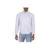 Polo Plaid Logo Embroidered Button-Down Long Sleeve Shirt Men Shirts Blue 710900549-002