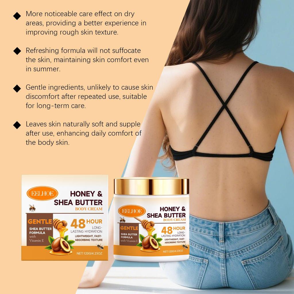 EELHOE Shea Butter Body Moisturizer - Comfortable, moisturizing body cream that makes the skin smooth