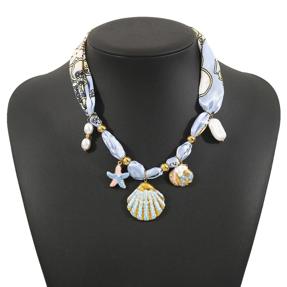 Flower Beach Ocean Series Necklace Shell Dopamine Necklace  Decoration