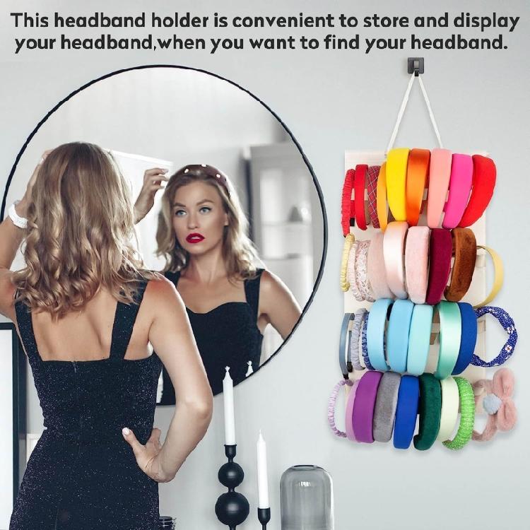Multi Functional Felt Headbands Organizer Hairclips Display Stand for Women Girl