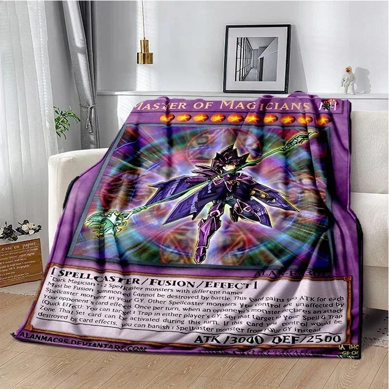 Dark Magician Throws Blanket Super Soft  mythical fantasy kawaii Blanket for Travel Bedding Couch Sofa Bed Blanket Birthday Gift
