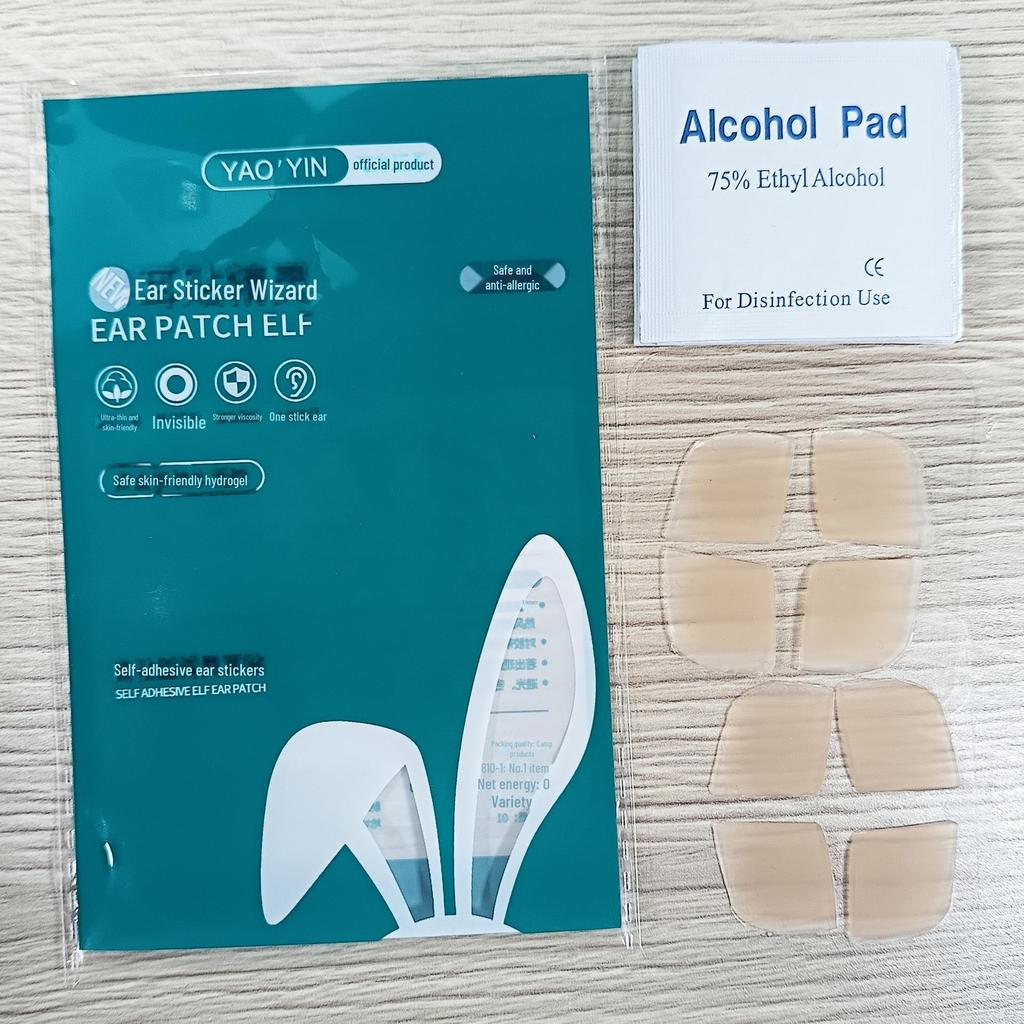 Adesivi Invisibili Opachi in Silicone per Orecchie da Elfo con Chiglia di Supporto