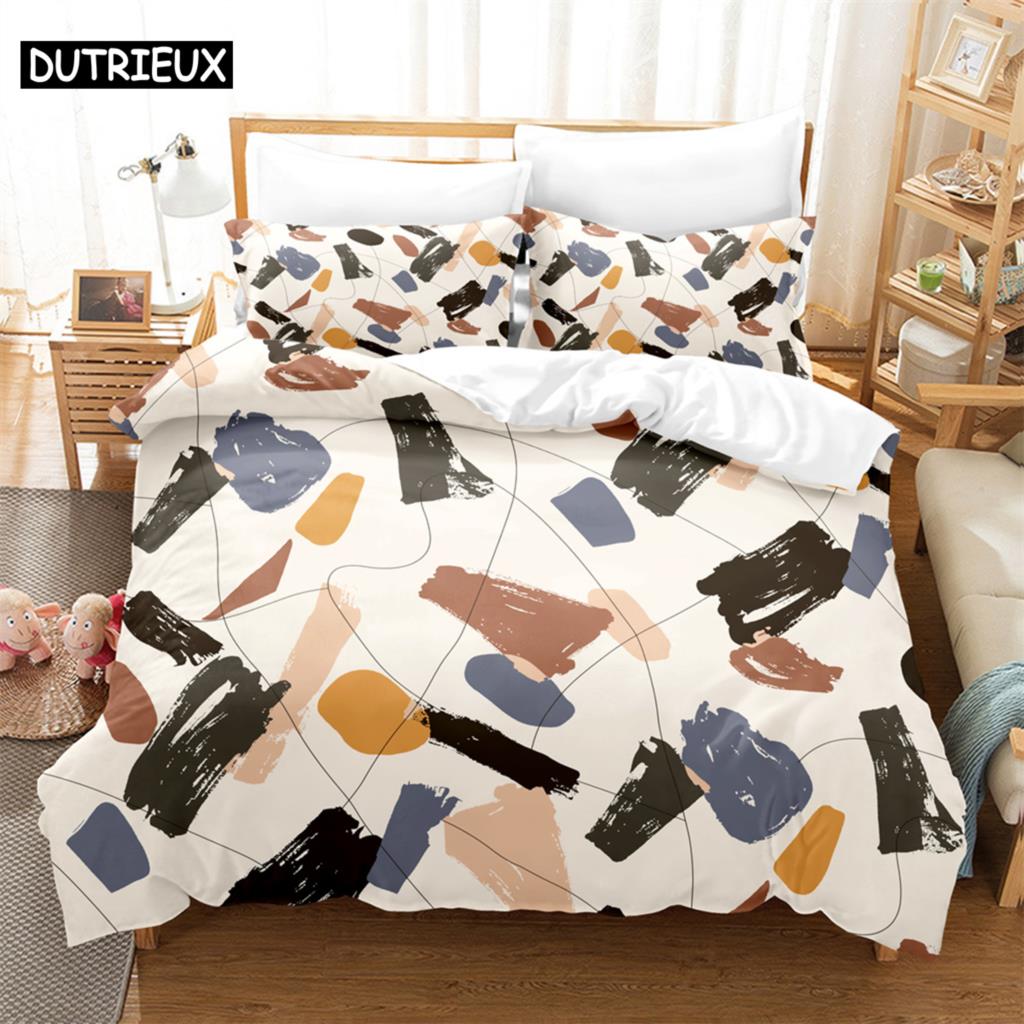 

3D 3Pcs Bedding Sets 3D Digital Printing Custom Quilt Duvet Cover Set Home Queen King Quilt Pillowcase (135x200cm)&set