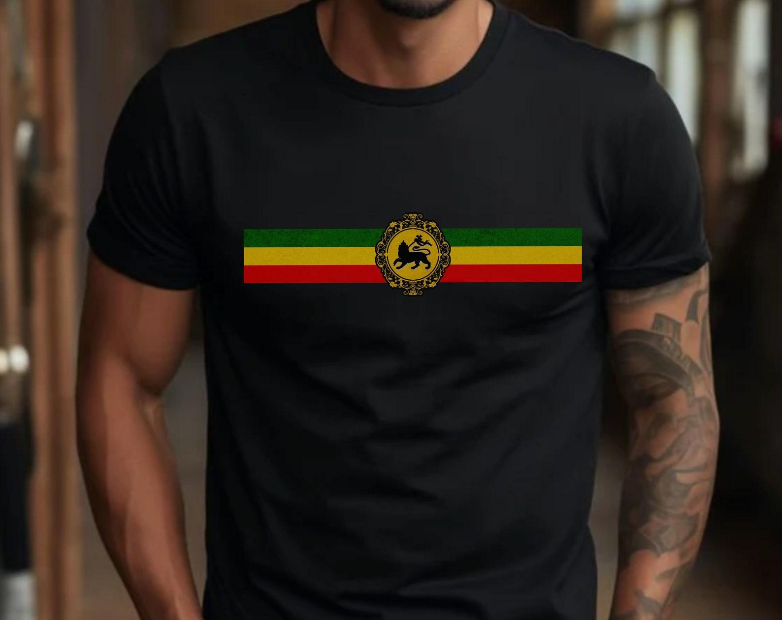 Rasta Lion Reggae Music T-Shirt: One Love Vintage Style S