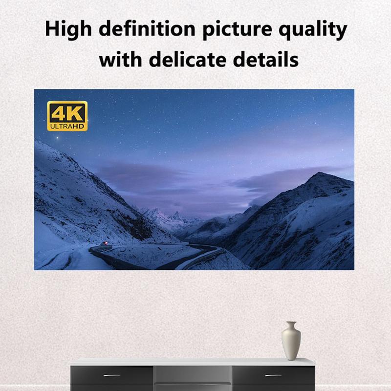 Portable Projector Screen 60/72/80/92/100/120 Inch 16:9 Anti-Light Projection Reflective Cloth For Home Cinema Outdoor Office