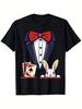 Costume for Halloween for Magicians Ideal for Magic Shows Appropriate for All Genders And Ages Sturdy TShirts Offered In Blac