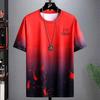 Men's Ice Silk Quick-Dry Summer T-Shirt & Shorts Set - Cool, Loose, Trendy, Casual Sportswear
