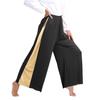 Womens Worship Performance Dress Metallic Color Block Asymmetrical Design Long Sleeve Wide Leg Pants Lyrical Costume