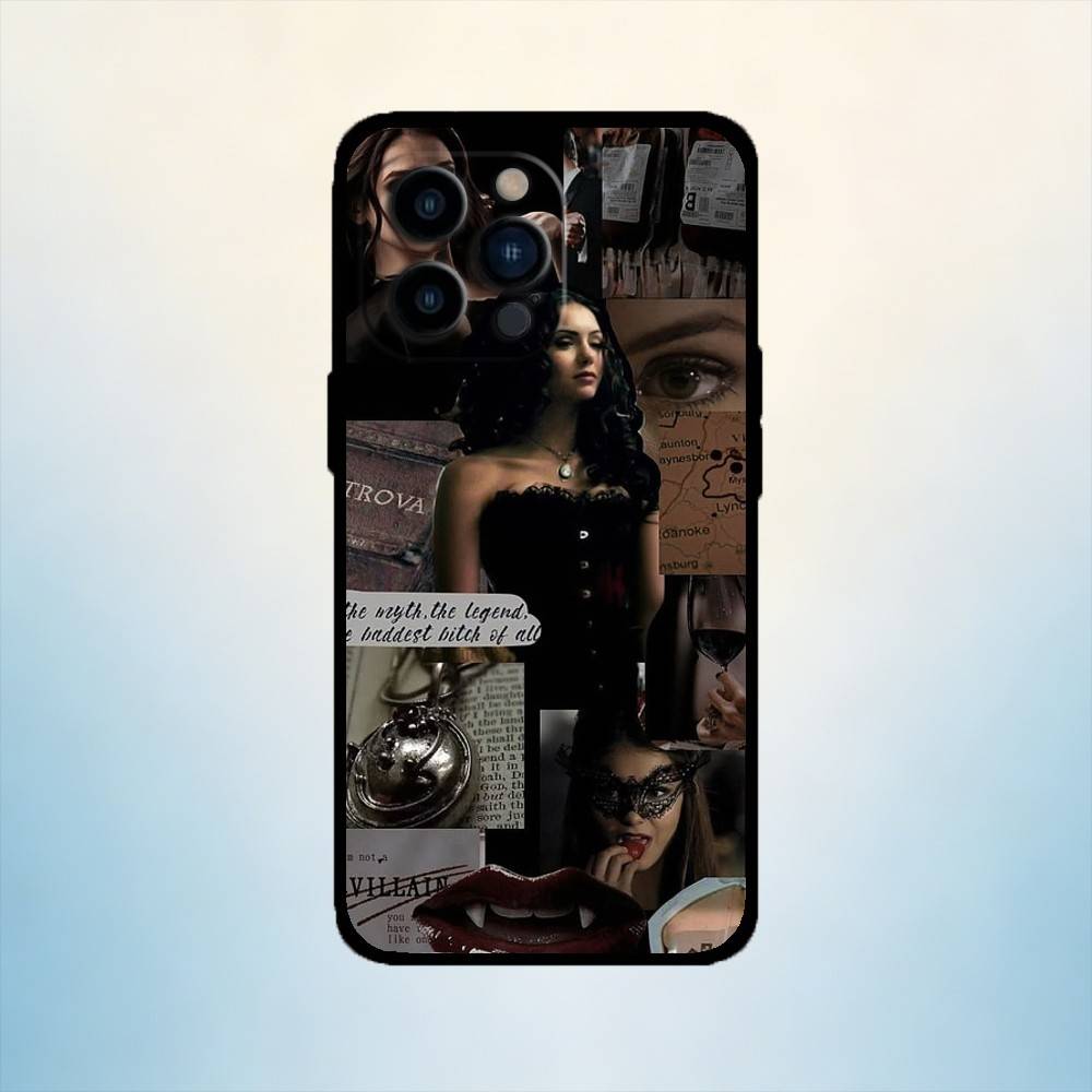 

AAA The Vampire Diaries Phone Case For iPhone 17,16,15,14,13,12,11 Plus,Pro Max,XS,Soft Silicone Black Cover iPhone15