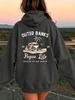 Women'S Casual Hoodie Outer Banks Pogue Life Letter Print & Beach Graphic Fashion Casual Hiphop Sweatshirt Harajuku Unisex