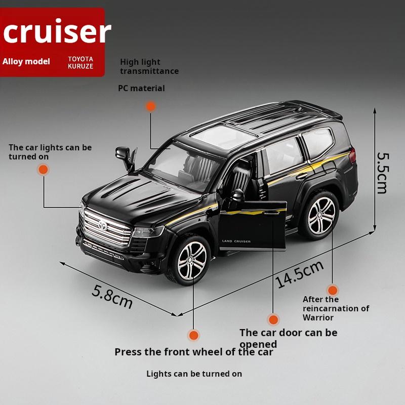 2026 Neues 1/32 Maßstab Simulation Legierung Land Cruiser LC300 Automodell Großes Gelände-SUV Kinderspielzeugauto Sammlerstück Dekoration Rückziehmotor