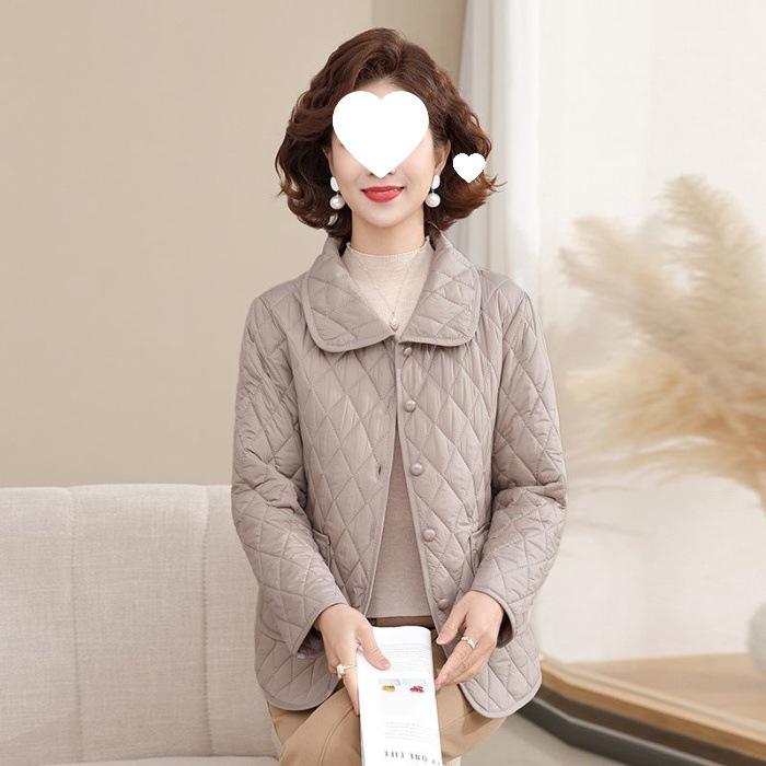 Autumn/Winter 2025 Lightweight Inner Wear Cotton Jacket for Middle-aged & Elderly Women