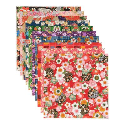 Washi Kawa Sumi Tokusen Hand-Dyed Kyoto Yuzen Chiyogami 1515cm Various Patterns 10 Included