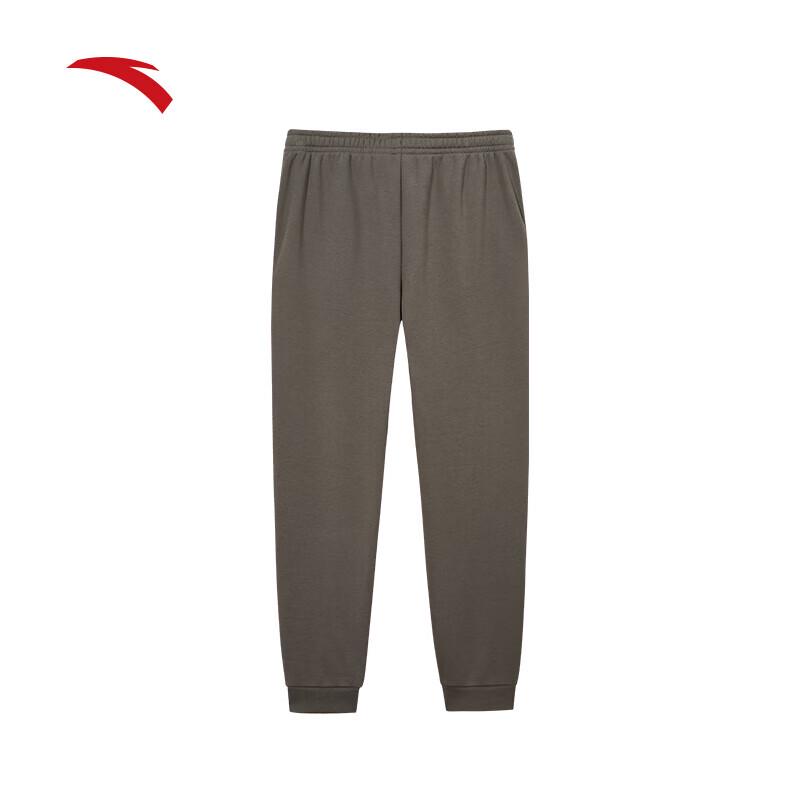 ANTA Men's Fleece-Lined Winter Knit Sports Pants