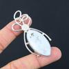 Marquise Owyhee Blue Opal Gemstone 925 Sterling Silver Artisan Pendant Jewelry