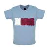 Qatar Grunge Style Flag - Baby Kids Boys Girls Unisex T-Shirt / Babygrow - Qatari Country Love Live