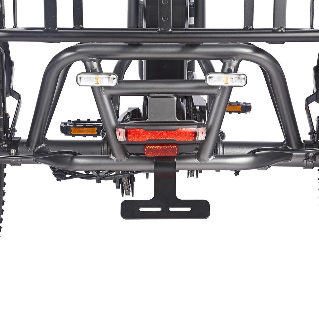 FAFREES F20 Mate L2E-P certified,20x3.0" folding electric cargo tricycle,48V 23.45ah,500W,3 riding modes,maximum assisted range of up to 125km.