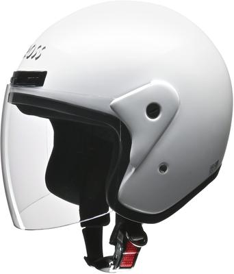 LEAD Jet CROSS Motorcycle Free Size 57cm CR-720 Helmet, White, (Head Circumference - 60cm)
