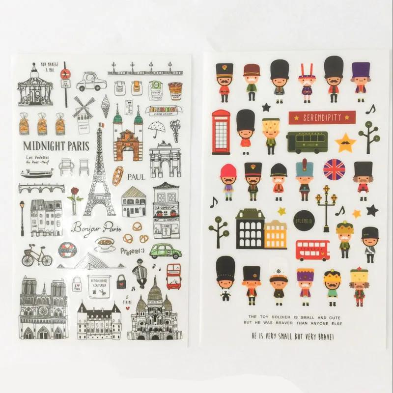 Kawaii Panda Creative Cartoon Stickers Cute Guka Hand-Painted Stickers High-Value Stationery Diy Hand-Painted Handbook Stickers