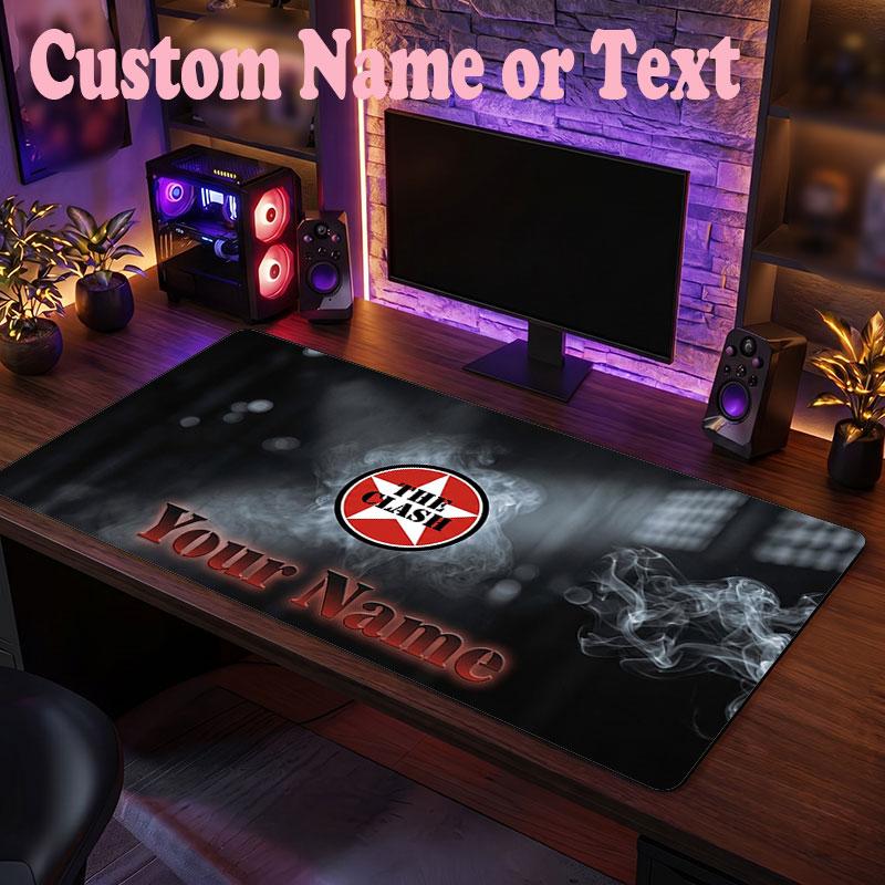The Cure Customized Name Text Mouse Pad, Large Desk Mouse Mat Personalized Home Office Present