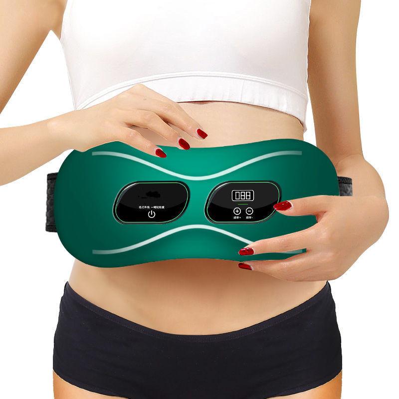 Cellulite Massager Eletric Muscle Stimulator Body Massage Abdominal Ems Muscle Stimulation Losing Weight Belly Slimming Belt Abs зелёный